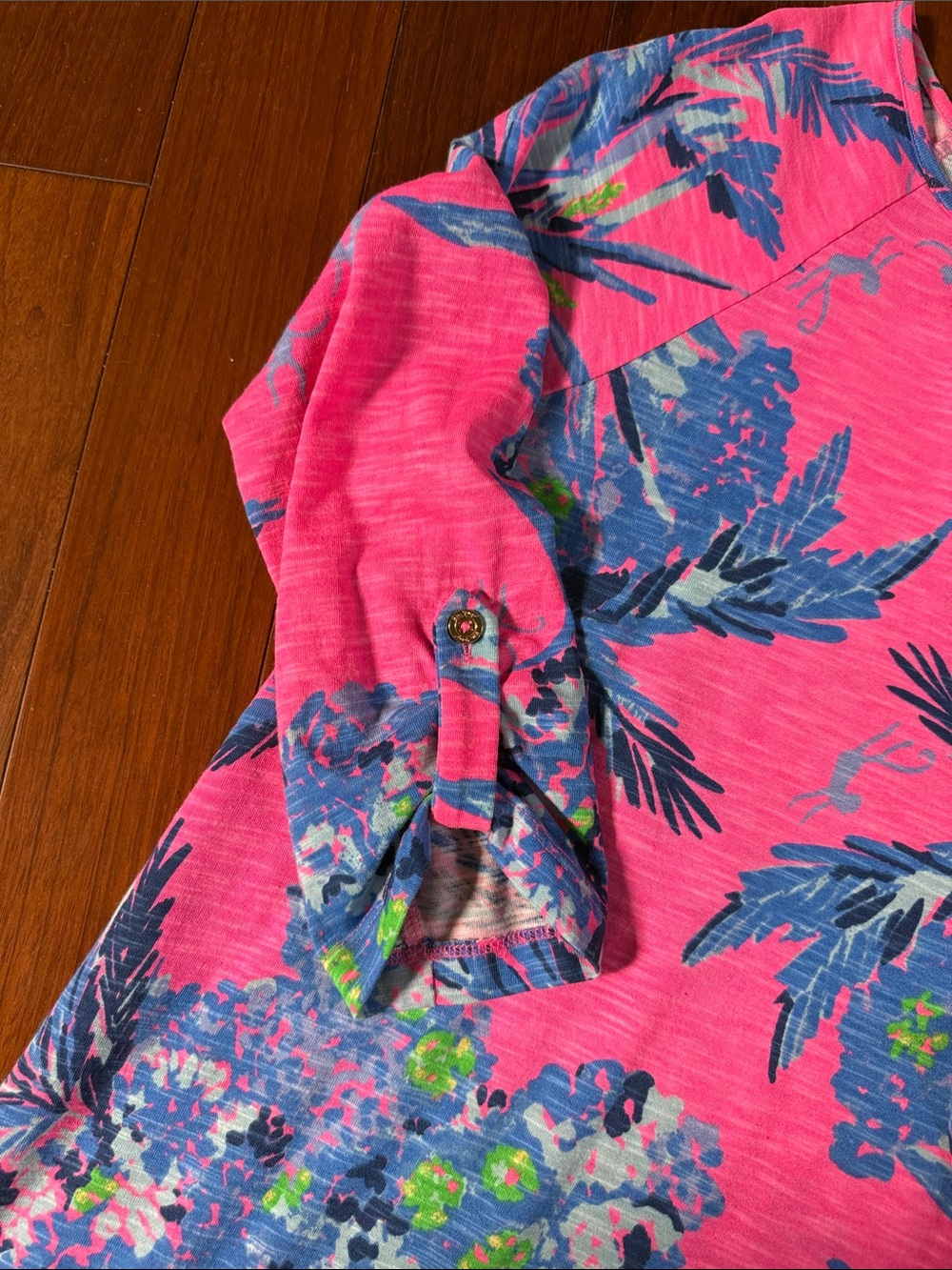 Lilly Pulitzer Pink Tropical Print Midi Dress - Picture 7 of 9
